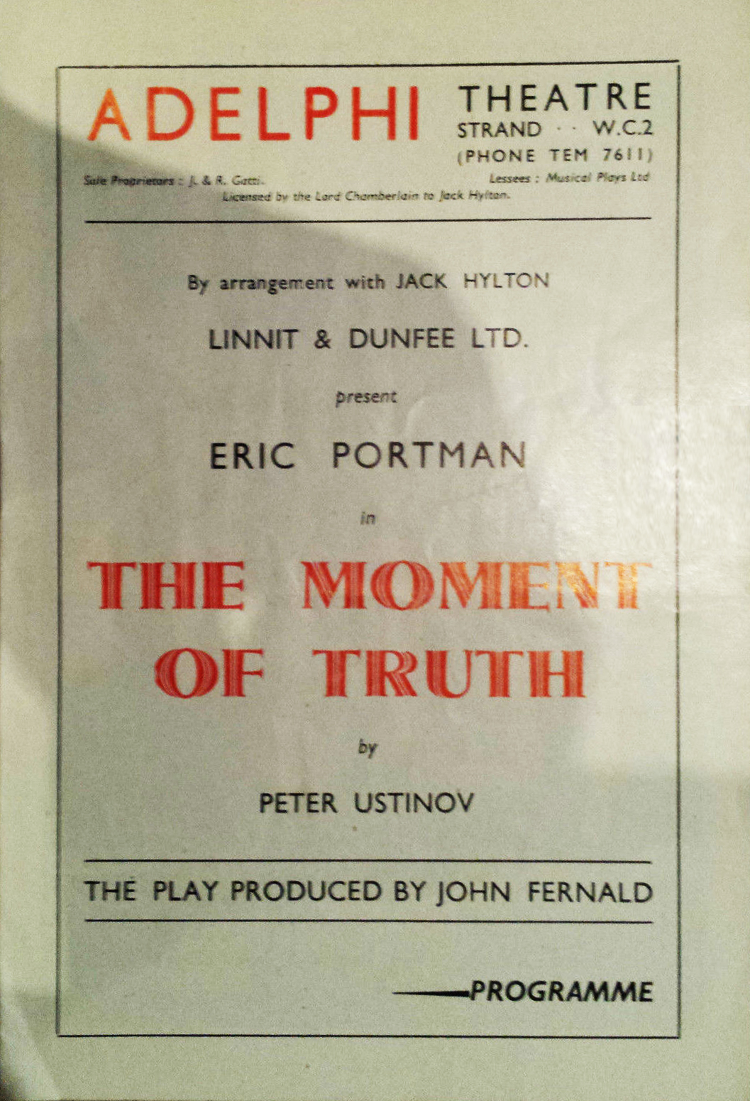 Moment of Truth (The)