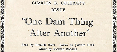 One Dam Thing after Another