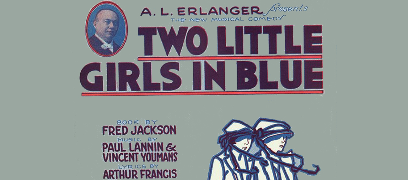 Two Little Girls in Blue