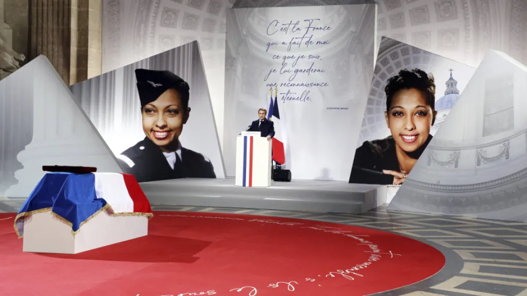 Cérémonie d'entrée au Panthéon pour Joséphine Baker - 30 novembre 2021 Joséphine Baker au Panthéon