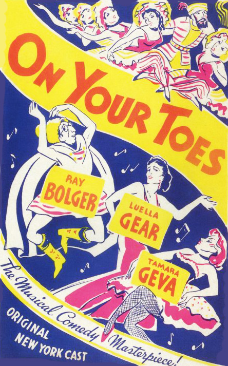 «On Your Toes» - Affiche à Broadway «On Your Toes» - Affiche à Broadway