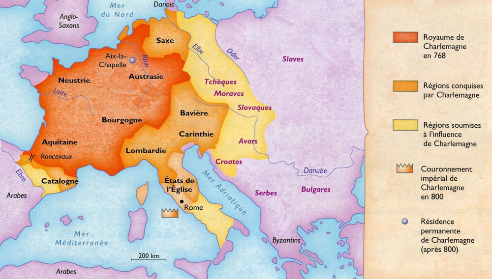 Les conquêtes de Charlemagne