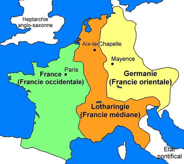 Le partage de Verdun (843)