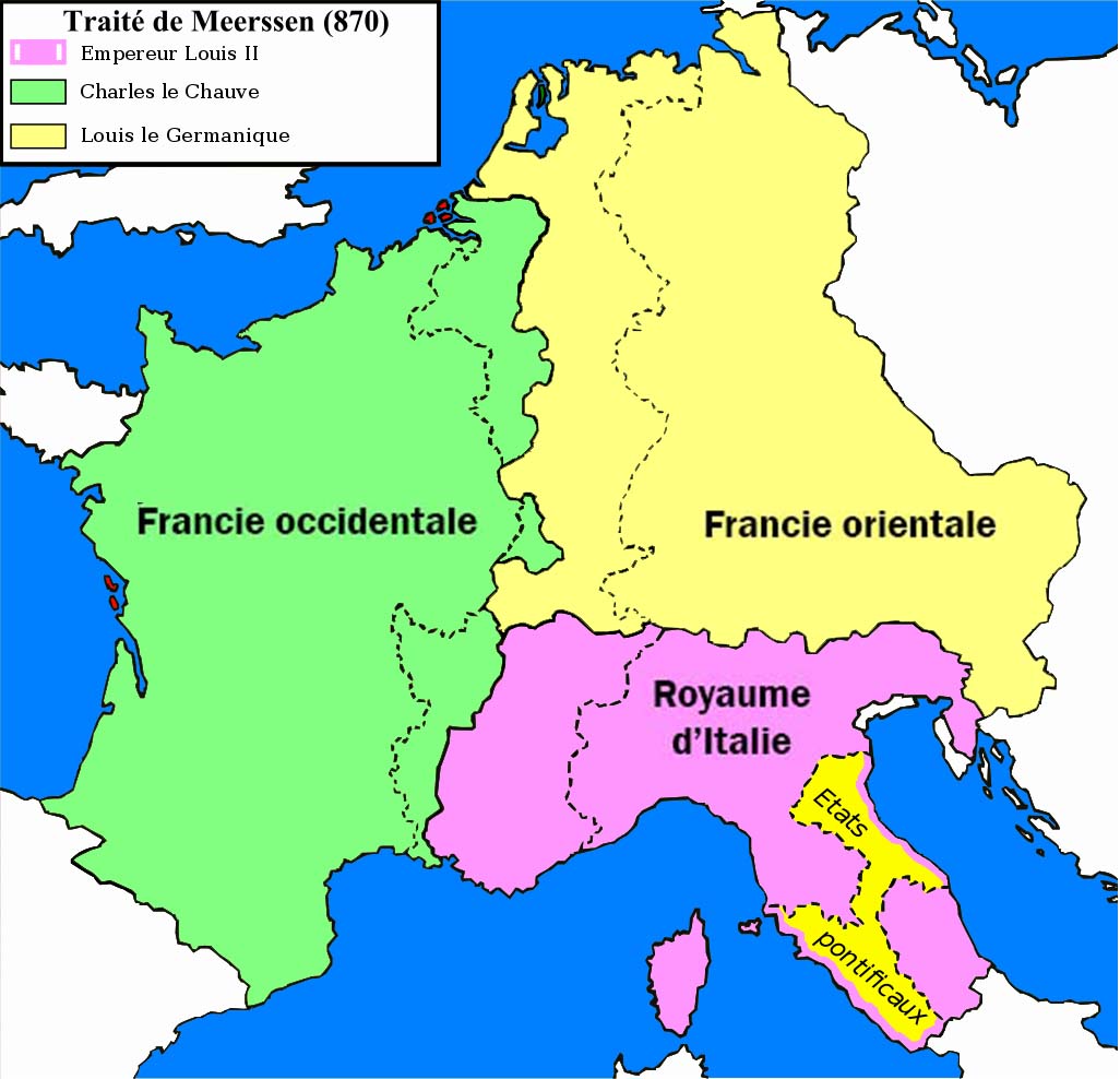 Le Traité de Meerssen (870)