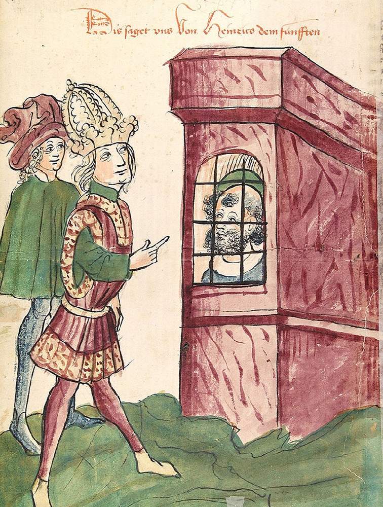 Henri V rend visite à son père Henry IV