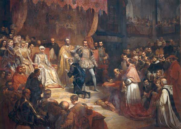 Abdication de Charles Quint à Bruxelles en octobre 1555