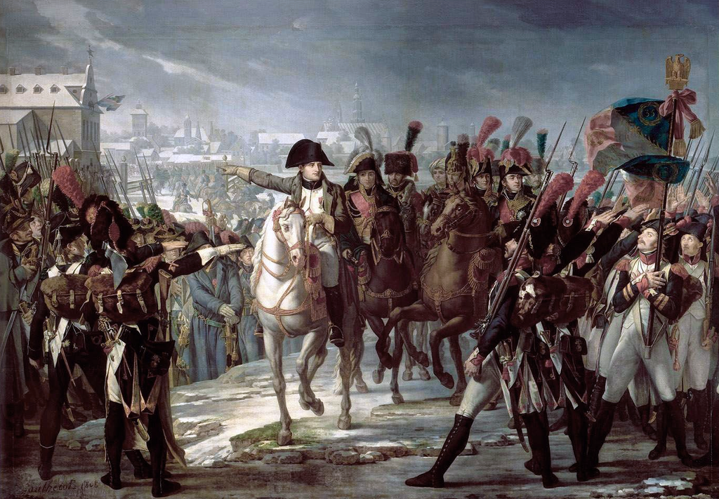 Napoléon harangue le 2ème corps de la Grande Armée