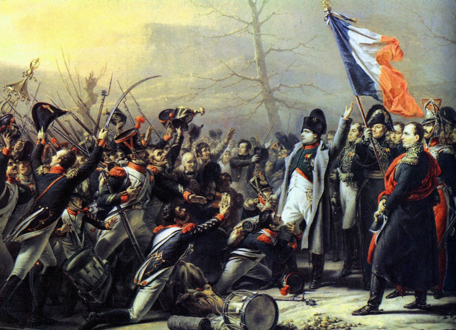 Napoléon accueilli par le 7ème Régiment à Grenoble