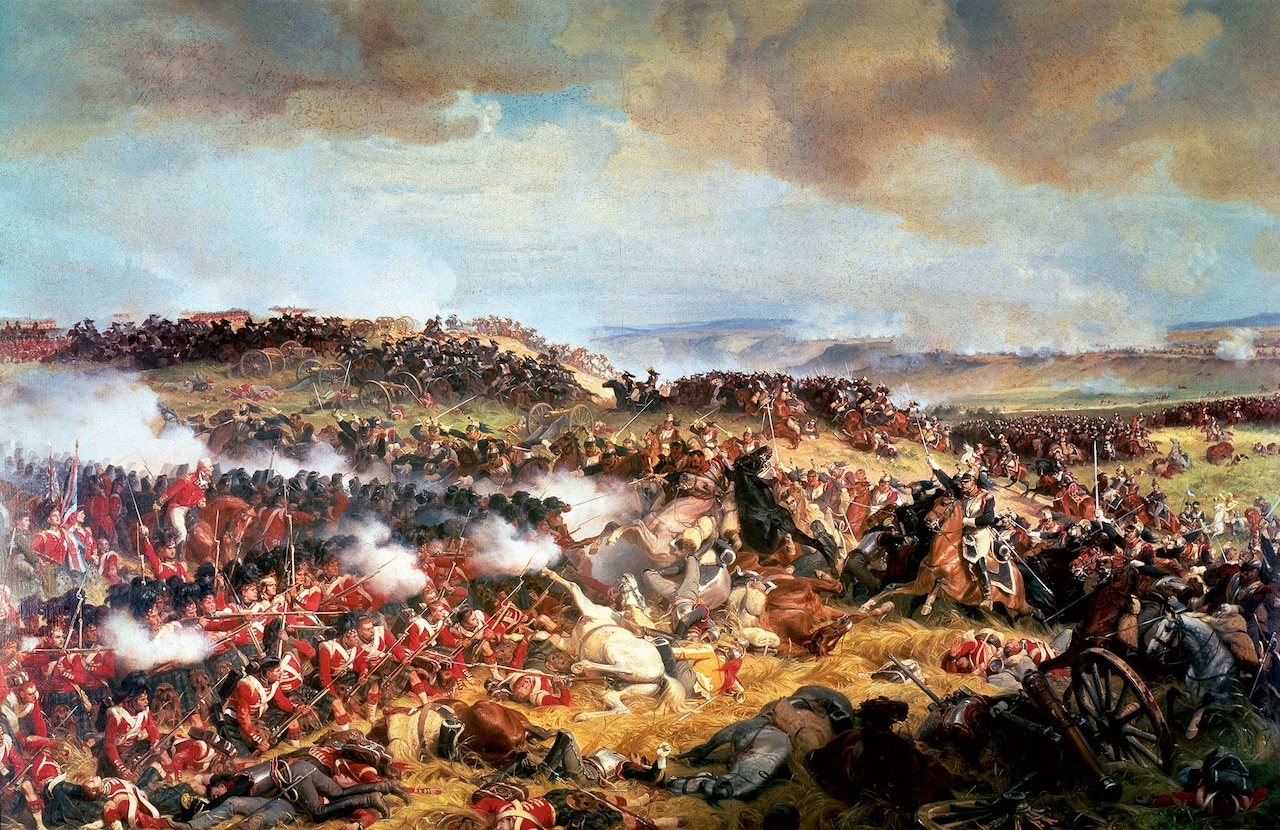 Charge Of The French Cuirassiers At Waterloo