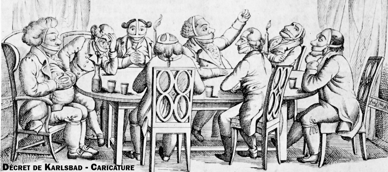 Décrets de Karlsbad — caricature
