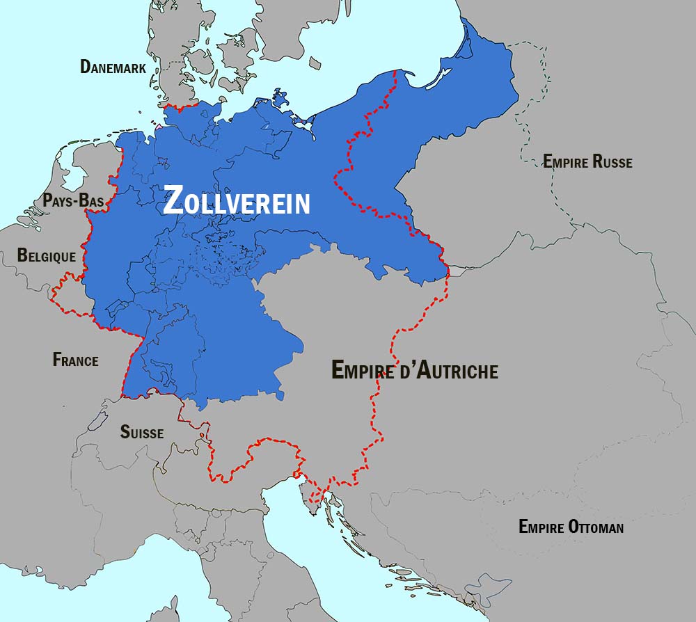 Carte du Zollverein