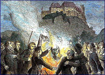 Autodafé à Wartburg le 18 octobre 1817