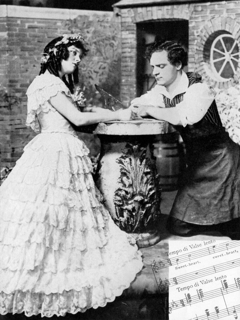 La jeune Ottillie et Richard, amoureux La jeune Ottillie et Richard, amoureux