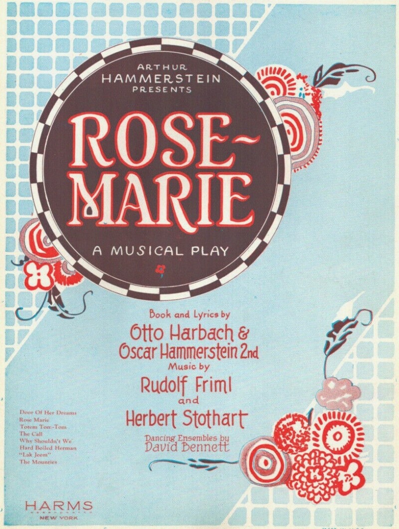 "Rose-Marie" - Partitions "Rose-Marie" - partitions