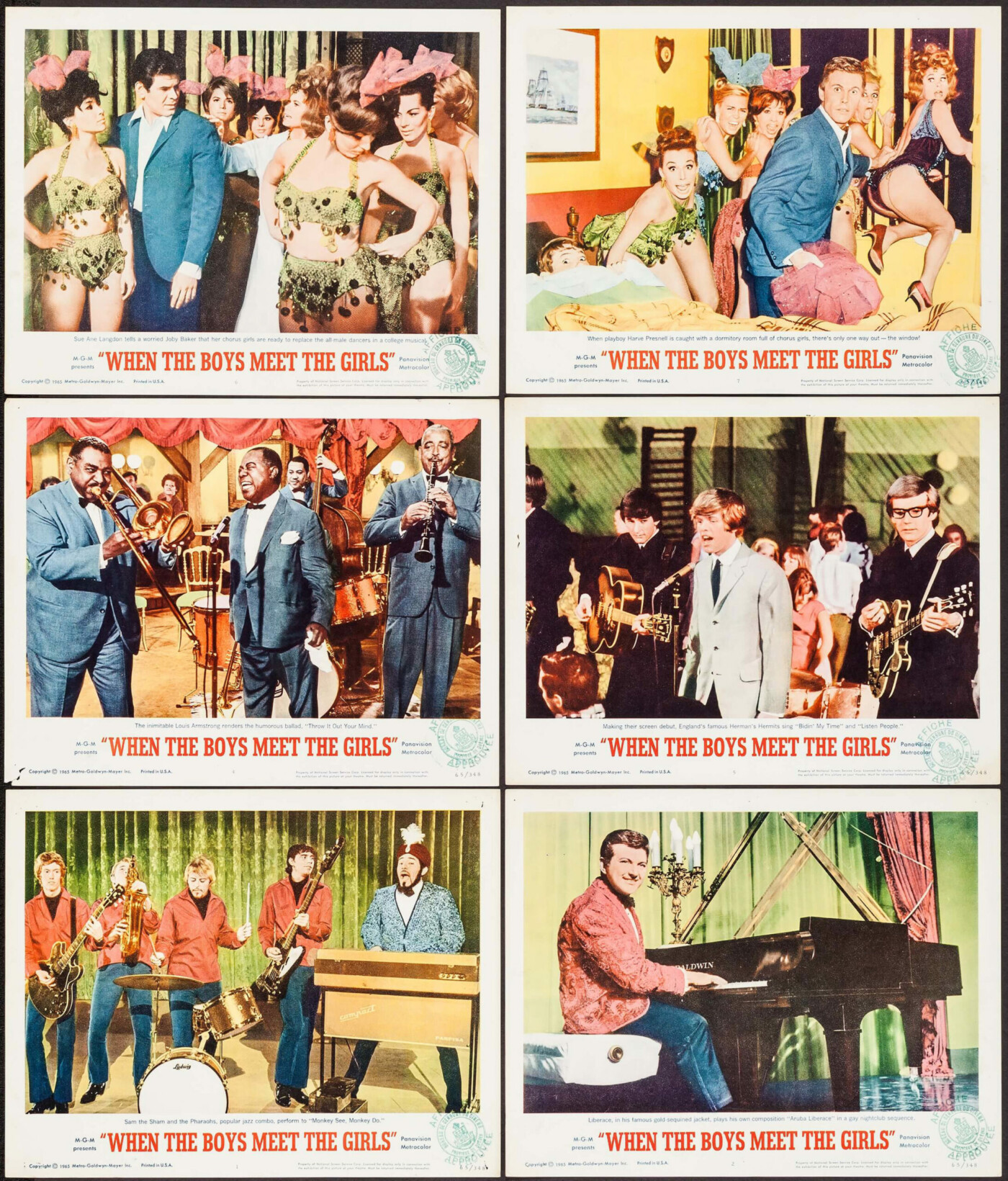 Lobby Cards - «When the Boys meet the Girls» - Film (1965) - MGM Lobby Cards - «When the Boys meet the Girls» - Film (1965) - MGM