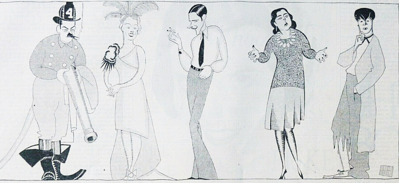 Fred Allen, Helen Lynd, Clifton Webb, Libby Holman et Romney Brent (Ny Times 12 mai 1929) Fred Allen, Helen Lynd, Clifton Webb, Libby Holman et Romney Brent (Ny Times 12 mai 1929)