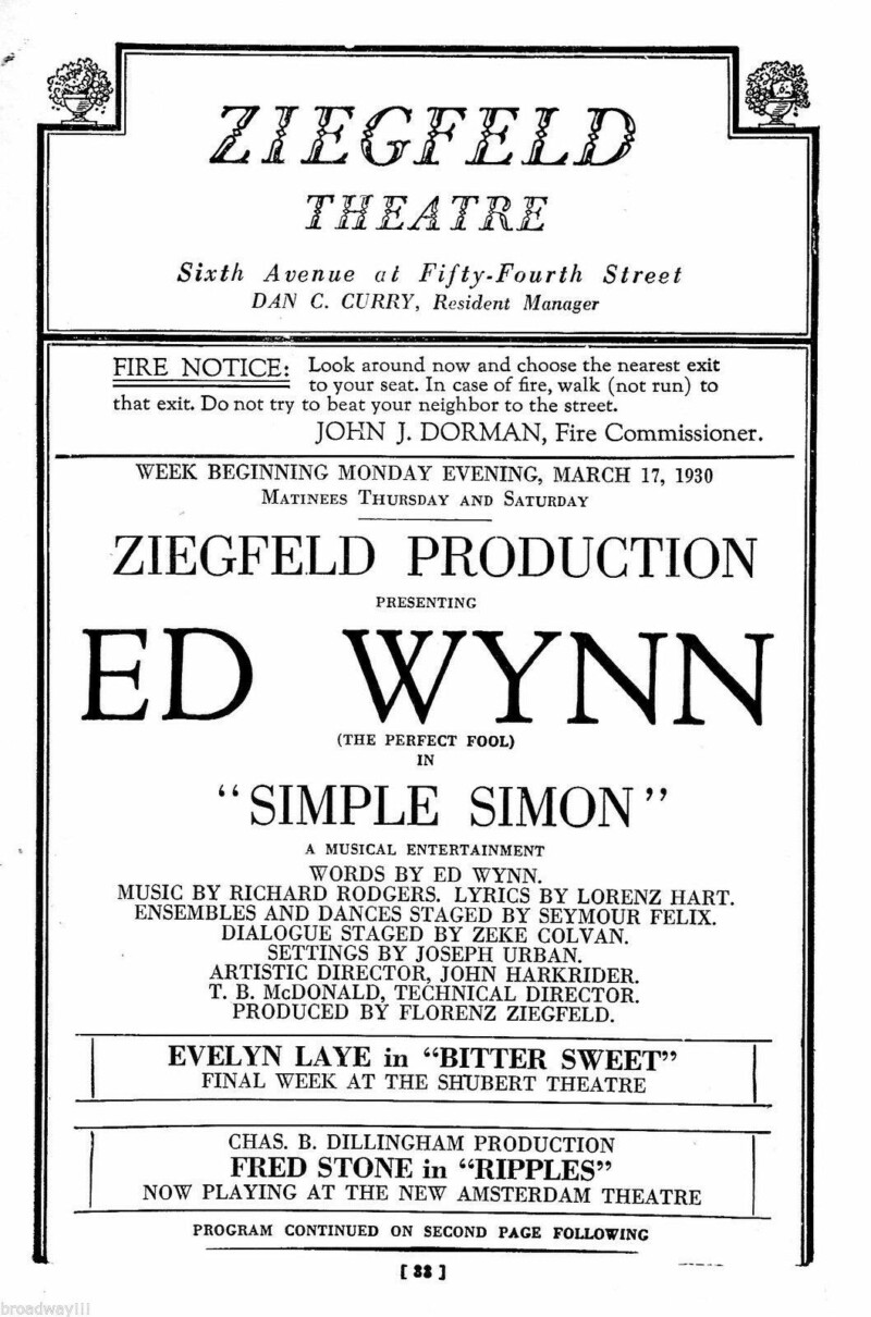 Programme de «Simple Simon» Programme de «Simple Simon»