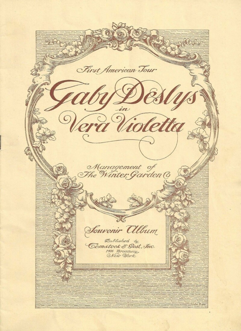 Programme de la tournée de «Vera Violetta» veravioletta