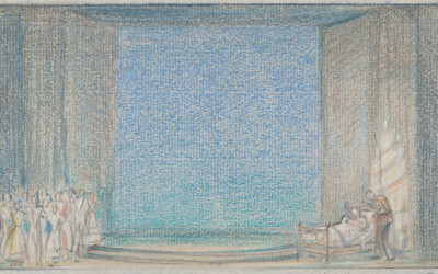 Infirmières, femme au lit, homme debout Infirmières, femme au lit, homme debout
