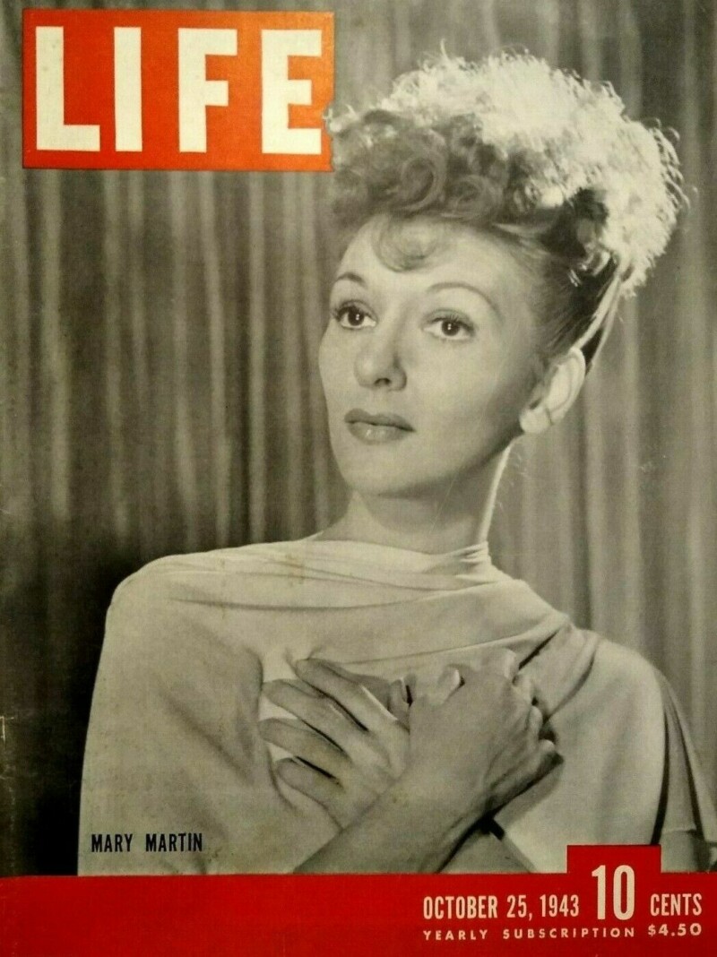Mary Martin en couverture de Life Mary Martin en couverture de Life